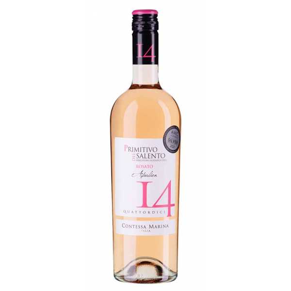 Primitivo Salento IGT Rosato 14 Contessa Marina Apulien Roséwein trocken Online kaufen