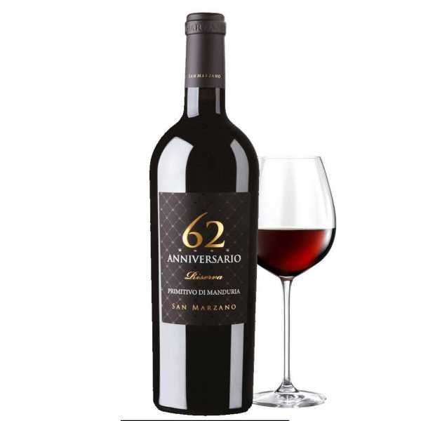 Anniversario 62 Primitivo di Manduria DOP Riserva San Marzano Online bestellen